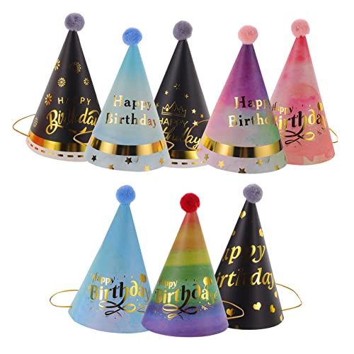 VILLFUL 8 Stücke Hut Party Headwear Geburtstag Dekoration Kinder Party Favors Geburtstag Lieferungen Geburtstag Headwear von VILLFUL