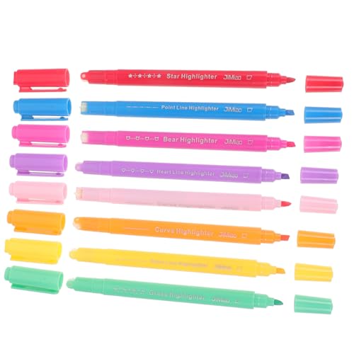 VILLFUL 8 Teiliges Set Mit Doppelt Gebogenen Stiften, Praktischer Kurvenstift, Journalstifte, Kreativer Kurvenstift, Wellenstift, Zeichenstifte, Marker Mit Feiner Spitze, Tragbarer VILLFUL 8 Teiliges Set Mit Doppelt Gebogenen Stiften, Praktischer Kurvenstift, Journalstifte, Kreativer Kurvenstift, Wellenstift, Zeichenstifte, Marker Mit Feiner Spitze, Tragbarer von VILLFUL