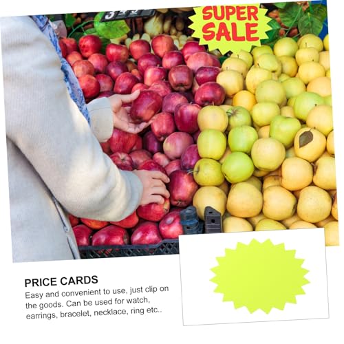 VILLFUL 80 Stück Teiliges Preisetiketten Mittlere Gelb Spitz Zulaufend aus Papier für Supermarkt Verkaufsförderung Auffällige Preisschilder zum Beschriften und Anbringen VILLFUL 80 Stück Teiliges Preisetiketten Mittlere Gelb Spitz Zulaufend aus Papier für Supermarkt Verkaufsförderung Auffällige Preisschilder zum Beschriften und Anbringen von VILLFUL
