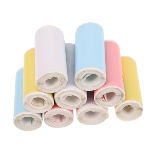 VILLFUL 9 Rollen -aufkleber-druckerpapier: Selbstklebende Thermopapierrollen – Bedruckbare Aufkleber Beschriften, Organisieren Und Basteln von VILLFUL