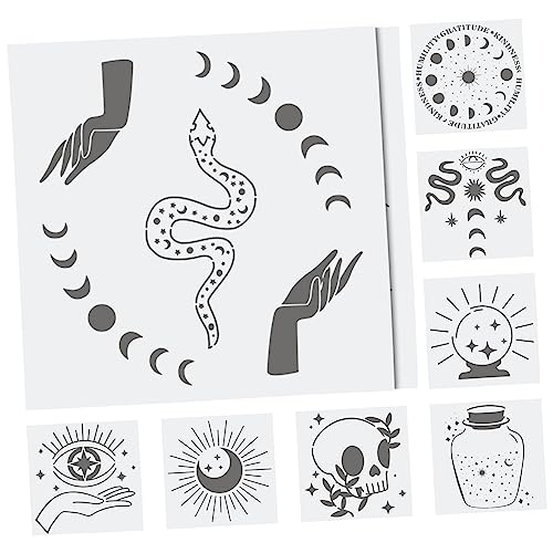 VILLFUL 9 Stück Sternzeichen Zeichenvorlage Malschablonen Zum Basteln Stencil Vorlage Zeichenschablonen Stencil Bastelschablone Zum Malen Template Stencil Zeichenvorlagen Musterschablonen von VILLFUL