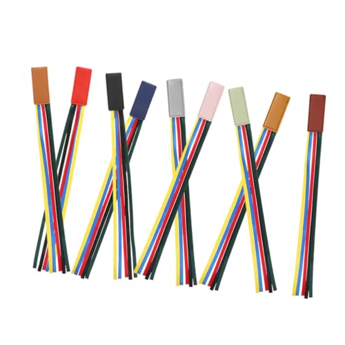 VILLFUL 9 Stück Teiliges Lederband Lesezeichen Buntes Langlebiges Buchseitenmarker mit Weichem Glattem Material für Schüler Praktische Wiederverwendbare Ribbon Bookmarks für Schule und von VILLFUL