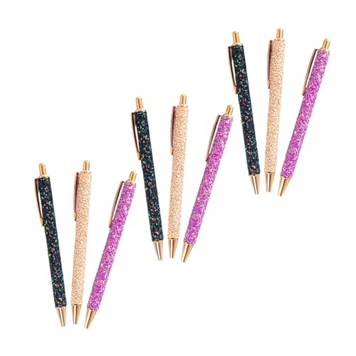 VILLFUL 9 Stück Teiliges Pailletten Kugelschreiber mit Einziehmechanismus Mehrfarbig Glitzernde Kugelschreiber für Frauen Schüler und Lehrer Schwarze Tinte für Schule und Bürobedarf VILLFUL 9 Stück Teiliges Pailletten Kugelschreiber mit Einziehmechanismus Mehrfarbig Glitzernde Kugelschreiber für Frauen Schüler und Lehrer Schwarze Tinte für Schule und Bürobedarf von VILLFUL