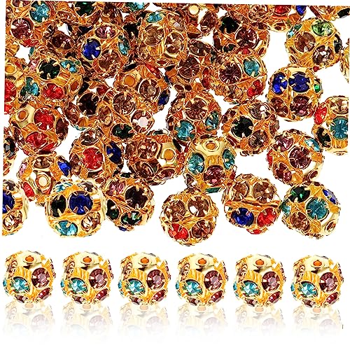 VILLFUL 90 Stück Bohrkugel Abstandshalter, DIY Girlandenperlen Für DIY Armbandherstellungsbedarf, Abstandsperlen, Halsketten DIY Perlen, Lose Perlen, Strassperlen, Perlen Zum Basteln, VILLFUL 90 Stück Bohrkugel Abstandshalter, DIY Girlandenperlen Für DIY Armbandherstellungsbedarf, Abstandsperlen, Halsketten DIY Perlen, Lose Perlen, Strassperlen, Perlen Zum Basteln, von VILLFUL