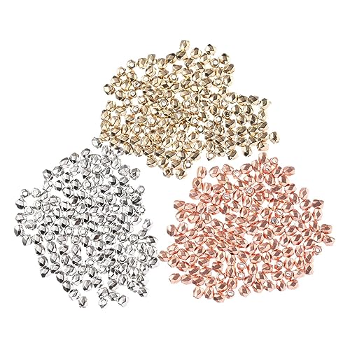 VILLFUL 900 Stück DIY Spacer Perlen Dreifarbig Gold Rhodium Roségold Lose Perlen mit Loch für Armbänder Halsketten Schmuckherstellung Zubehör VILLFUL 900 Stück DIY Spacer Perlen Dreifarbig Gold Rhodium Roségold Lose Perlen mit Loch für Armbänder Halsketten Schmuckherstellung Zubehör von VILLFUL