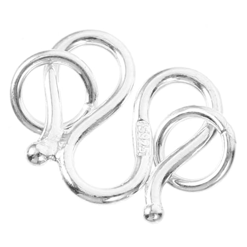 VILLFUL 925 Silber Mit Schnalle Armband Halskette Schmuck Verbindungsschnalle (Gold Stil 1) Halskette DIY Zubehör Schmuck Verlängerungsverschluss Schmuckverschlüsse Verschlüsse von VILLFUL