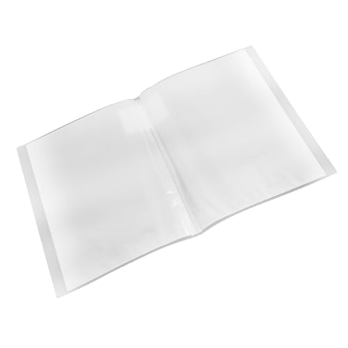 VILLFUL A3/20 Seitige Informationsbroschüre Testpapiermappe Zeichen Bilderalbum (Transparent Weiß A3/20 Seiten) 1 Stück Mappen Für Dokumente A3 Anzeigemappe Kunst Tragemappe von VILLFUL