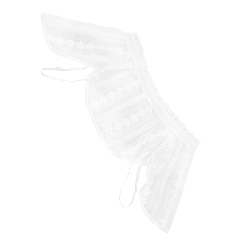 VILLFUL Abnehmbarer Damen Fake Kragen Weiß Leichter Falscher Kragen für Blusen Atmungsaktiv Schlichtes Design Vielseitiges Kostüm Zubehör Bequem und Stilvoll von VILLFUL