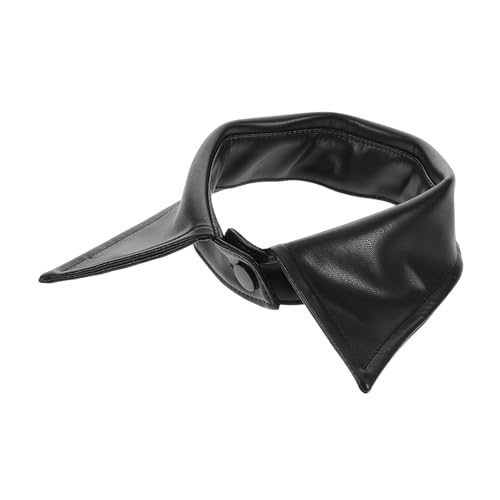 VILLFUL Abnehmbarer PU Kunstleder Kragen Damen Falscher Halskragen Modeaccessoire Vielseitig Kombinierbar Komfortabel und Pflegeleicht für Hemden Pullover und Kleider von VILLFUL