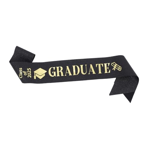 VILLFUL Abschluss Schärpe mit Goldenen Folienlettern für Graduierungsfeiern Vielseitige Dekoration für Bildungsebenen für Jungen und Mädchen Unisex für Partys und Events VILLFUL Abschluss Schärpe mit Goldenen Folienlettern für Graduierungsfeiern Vielseitige Dekoration für Bildungsebenen für Jungen und Mädchen Unisex für Partys und Events von VILLFUL