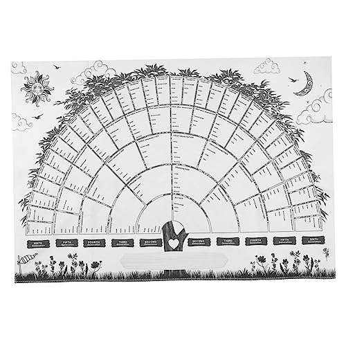 VILLFUL Ausfüllbares Leeres Ahnendiagramm Familiengeschichte-diagramm Familiengeschichte-poster Ahnen-ausfülldiagramm von VILLFUL