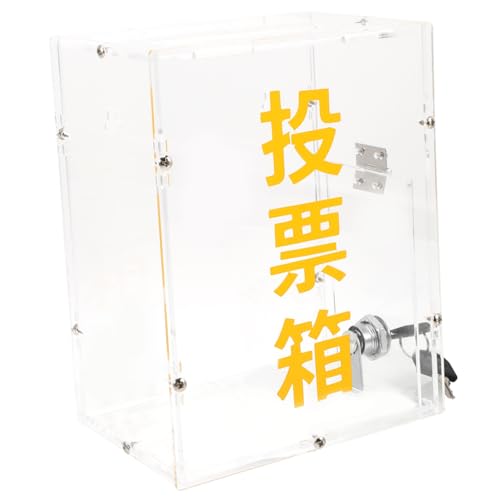 VILLFUL Box Wahlurne Tombola Loshalter Transparenter Halter Transparenter Spendenbehälter Loshülle Vorschlagssammlung Halter Behälter Für Tombola Lose VILLFUL Box Wahlurne Tombola Loshalter Transparenter Halter Transparenter Spendenbehälter Loshülle Vorschlagssammlung Halter Behälter Für Tombola Lose von VILLFUL
