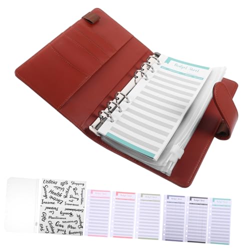 VILLFUL Budget Binder mit Abnehmbarem Notizblock Loseblättrig PVC Hüllen und Budgetkarten Braun Einfach zu Bedienen Tragbar für Persönliche Finanzplanung und Ausgabenerfassung VILLFUL Budget Binder mit Abnehmbarem Notizblock Loseblättrig PVC Hüllen und Budgetkarten Braun Einfach zu Bedienen Tragbar für Persönliche Finanzplanung und Ausgabenerfassung von VILLFUL