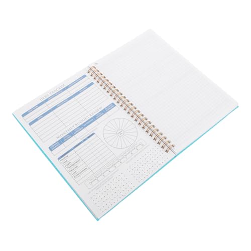 VILLFUL Budgetplan Kontoplaner Budget-tracker Notizblock Zur Bargelderfassung Ausgabenplaner Spar Notebook Finanzplaner Buch Kassenplaner Buch Zur Spesenverfolgung Papier Himmelblau von VILLFUL