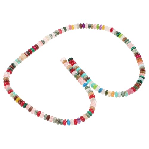 VILLFUL Bunte Kleine DIY Schmuckperlen Polierte Naturstein Perlen für Armbänder Halsketten Bastelzubehör Auffädeln und Kreativen Gestalten von VILLFUL