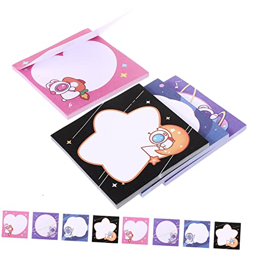 VILLFUL Cartoon Memo Pads Selbstklebende Notizzettel Praktische Haftnotizen für Schule Büro und Zuhause Kreatives Design für Schüler und Freunde Gemischte von VILLFUL