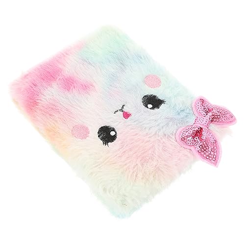 VILLFUL Cartoon Notizbuch Mit Plüschcover Für Mädchen Süßes Katzen-design Für Schüler Und Teenager Perfektes Für von VILLFUL