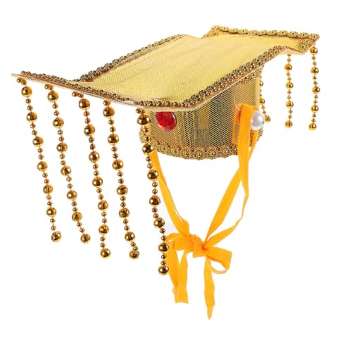 VILLFUL Chinesischer Kaiser Hut Traditionelle Cosplay Kopfbedeckung für Aufführungen und Kostüme Einheitsgröße Leicht und Dekorativ für Theater und Mottopartys von VILLFUL