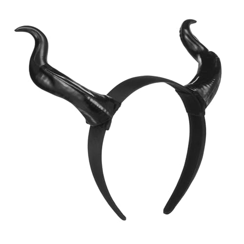 VILLFUL Cosplay Teufelshörner Haarreif Damen Halloween Kopfstück Leichtes Dämonen Horn Stirnband für Karneval Maskerade Party Bühnenauftritt von VILLFUL