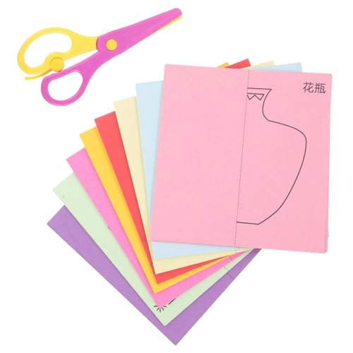 VILLFUL DIY Papierschnitt Teilig Buntes Faltpapier Bastelset mit Schere Kreative Handarbeit für Vorschule und Kindergarten Fördert Feinmotorik und Bastelfreude VILLFUL DIY Papierschnitt Teilig Buntes Faltpapier Bastelset mit Schere Kreative Handarbeit für Vorschule und Kindergarten Fördert Feinmotorik und Bastelfreude von VILLFUL