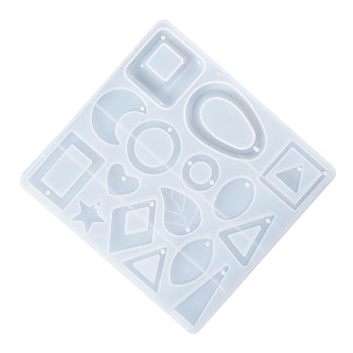 VILLFUL DIY Silikonform für Ohrring Anhänger Flexible Langlebige Gießform für Kristall Epoxidharz Wiederverwendbar Leicht und Tragbar für Schmuck Basteln und Personalisierte DIY Anhänger von VILLFUL