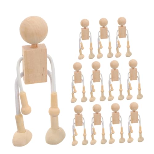 VILLFUL Diy Holzpuppen Unbemalte Holzfiguren zum Bemalen Bastelmaterialien für Erwachsene Dekoration und Kunstprojekte Schule und Zuhause VILLFUL Diy Holzpuppen Unbemalte Holzfiguren zum Bemalen Bastelmaterialien für Erwachsene Dekoration und Kunstprojekte Schule und Zuhause von VILLFUL