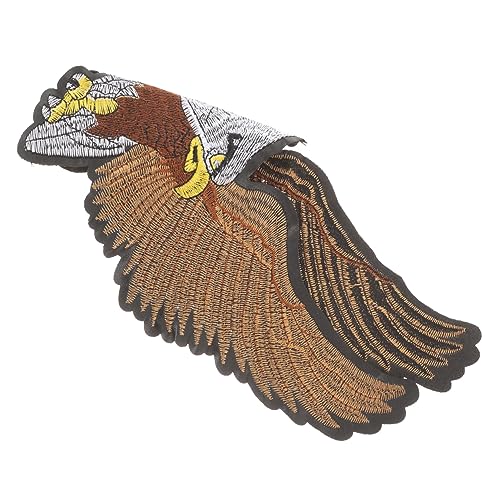 VILLFUL Eagle Aufnäher für Kleidung Großer Gestickter Patch für Jeans Jacken und Rucksäcke Einfaches Aufnähen oder Bügeln Waschbar und Langlebig DIY Kostümzubehör von VILLFUL