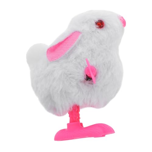 VILLFUL Easter Wind Up Hase Aufziehbares Plüschspielzeug für Hüpfender Osterhase mit Mechanischer Bewegung für Ostereiersuche und Partys Weiß VILLFUL Easter Wind Up Hase Aufziehbares Plüschspielzeug für Hüpfender Osterhase mit Mechanischer Bewegung für Ostereiersuche und Partys Weiß von VILLFUL