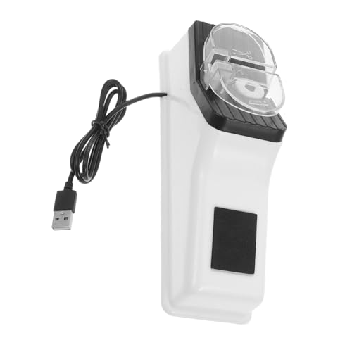 VILLFUL Elektrischer Messerschärfer für Küche Multifunktionaler Schärfer für Küchenmesser und Scheren Schnelle und Effiziente Schneidwerkzeugpflege für Heimgebrauch USB und Schleifscheibe von VILLFUL