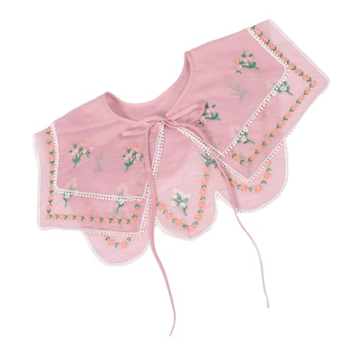 VILLFUL Ethnischer Damen Fake kragen Abnehmbar mit Bestickten Blumen Dekorativer Falscher Kragen als Vielseitiges Accessoire für Kleider und Röcke Schützender und Pflegeleichter von VILLFUL
