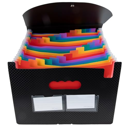 VILLFUL Fächermappe Fächer Erweiterbar Papier Aktenordner Organizer für Büro Zuhause Leicht Tragbar Dokumentenaufbewahrung Schwarz Kariert VILLFUL Fächermappe Fächer Erweiterbar Papier Aktenordner Organizer für Büro Zuhause Leicht Tragbar Dokumentenaufbewahrung Schwarz Kariert von VILLFUL