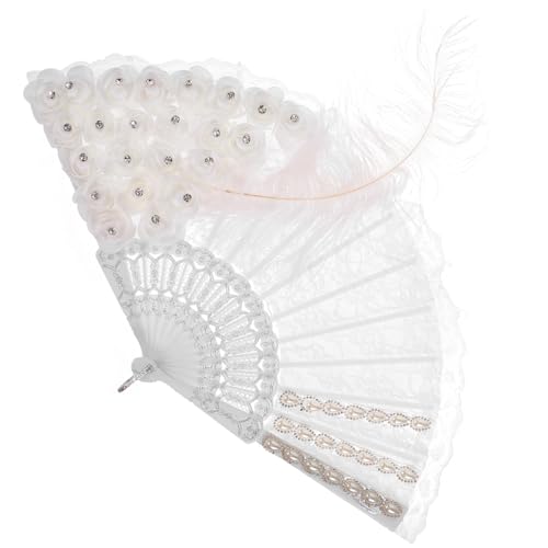 VILLFUL Faltbarer Hochzeitsfächer für Braut Gäste Dekorativer Handfächer aus Spitze für Sommerfeiern Tänze und Besondere Anlässe Perfektes VILLFUL Faltbarer Hochzeitsfächer für Braut Gäste Dekorativer Handfächer aus Spitze für Sommerfeiern Tänze und Besondere Anlässe Perfektes von VILLFUL