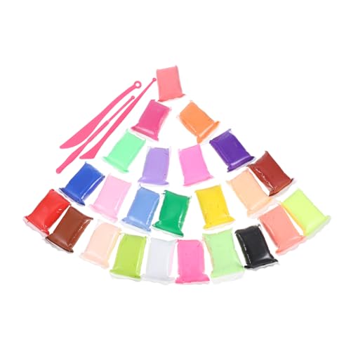 VILLFUL Farben Knetmasse Weiche Lufttrocknende Polymer Clay Formbar und Leicht DIY Bastelset für Kreative Ab Jahren Inklusive Modellierwerkzeugen für Fantasievolles Basteln von VILLFUL