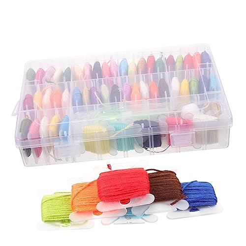 VILLFUL Farben Stickgarn mit Aufbewahrungsbox Verschleißfeste Kreuzstich und Nähgarn für DIY Handarbeiten Leichtes Stickfaden für Anfänger und Bastelfreunde VILLFUL Farben Stickgarn mit Aufbewahrungsbox Verschleißfeste Kreuzstich und Nähgarn für DIY Handarbeiten Leichtes Stickfaden für Anfänger und Bastelfreunde von VILLFUL
