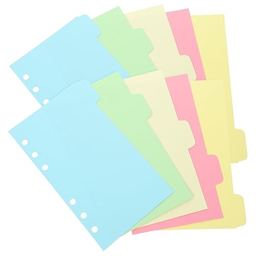 VILLFUL Farbindexpapier Registerkartenordner Aktenteiler Loseblatt-seitenmarkierungen Notizblock-teiler Papierordner-register Abnehmbare Notizbuch-teiler VILLFUL Farbindexpapier Registerkartenordner Aktenteiler Loseblatt-seitenmarkierungen Notizblock-teiler Papierordner-register Abnehmbare Notizbuch-teiler von VILLFUL
