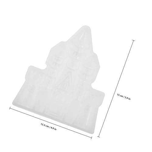 VILLFUL Flexible Silikonform Schloss DIY Gießform für Epoxidharz Wiederverwendbar Langlebig und Praktisch Detaillierte Struktur für Kreative Dekorationen und Einfaches Entformen von VILLFUL