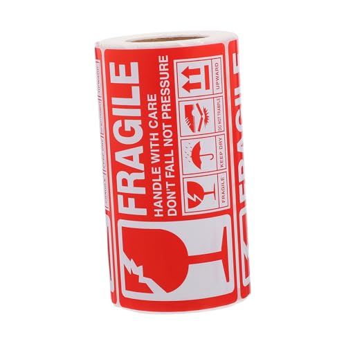 VILLFUL Fragile Warning Aufkleber Selbstklebend Wasserfest Langlebig Versand Verpackung Karton Geeignet für Empfindliche Waren VILLFUL Fragile Warning Aufkleber Selbstklebend Wasserfest Langlebig Versand Verpackung Karton Geeignet für Empfindliche Waren von VILLFUL