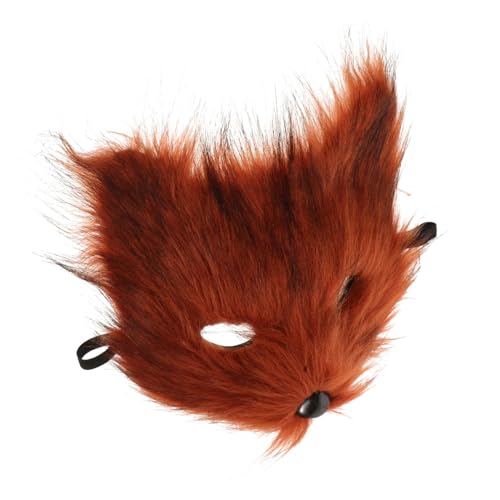 VILLFUL Fuchs Halbgesichtsmaske Tierkostüm Masquerade Party Halloween Cosplay Maske Rotbraun Vielseitig Stilvoll Erwachsenenzubehör VILLFUL Fuchs Halbgesichtsmaske Tierkostüm Masquerade Party Halloween Cosplay Maske Rotbraun Vielseitig Stilvoll Erwachsenenzubehör von VILLFUL