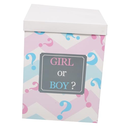 VILLFUL Gender Reveal Box Holz Babyparty Boxen Geburtstagsparty Dekorationen Abschlussball Boxen Geburtstagsdekorationen Boxen Gender Reveal Tischdekoration Gender Reveal Party von VILLFUL
