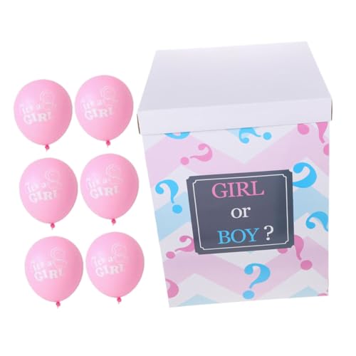 VILLFUL Geschlechtsenthüllung Ballon Konfetti für Babyparty Gender Reveal Set mit Boxen und Ballons Einfache Dekoration für Unvergessliche Feiern von VILLFUL