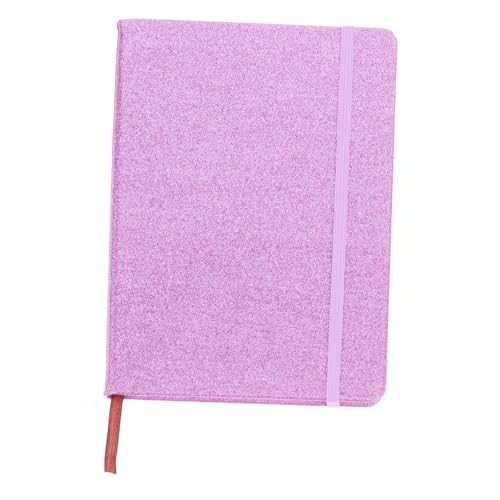VILLFUL Glitzer Notizbuch mit Elastischem Band Reisetagebuch Wasserfester Hardcover Kompaktes Format Lesezeichen für Einfache Handhabung und Sichere Aufbewahrung von VILLFUL