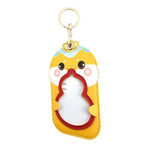 VILLFUL Glücksbringer Schlüsselanhänger Jahr der Schlange PU Leder Key Case mit Doppel Kartenfächern für Auto Id Karten Neujahrs Dekoration Lunar Year Snake Charm VILLFUL Glücksbringer Schlüsselanhänger Jahr der Schlange PU Leder Key Case mit Doppel Kartenfächern für Auto Id Karten Neujahrs Dekoration Lunar Year Snake Charm von VILLFUL