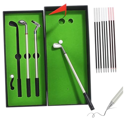 VILLFUL Golf Desk Accessory mit Mini Golfball Kugelschreiber Dekorative Golfclub Stifte mit Nachfüllminen Detailreiches Design als für Golfer und Bürobedarf VILLFUL Golf Desk Accessory mit Mini Golfball Kugelschreiber Dekorative Golfclub Stifte mit Nachfüllminen Detailreiches Design als für Golfer und Bürobedarf von VILLFUL
