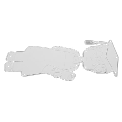 VILLFUL Graduation Themed Metal Cutting Die Präzises Embossing Folder Stanzschablone für DIY Karten Basteln Dekorative Stanzmotive Abschlussfeier von VILLFUL