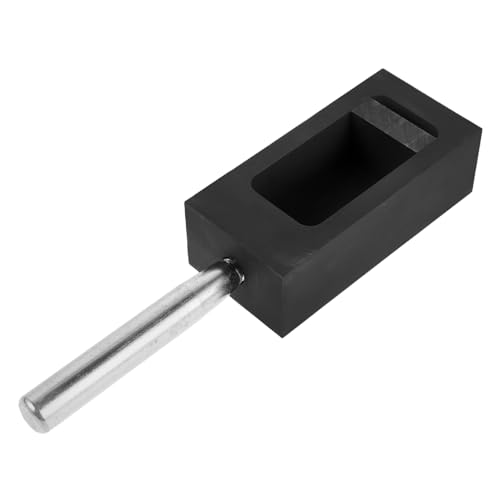 VILLFUL Graphit Gießform mit Handgriff Hochreine Graphit Metallgussform für Kleine Schmelzanwendungen für Non Ferrous Wiederverwendbar und Präzise von VILLFUL