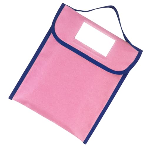VILLFUL Große Buchtragetasche aus Strapazierfähigem Nylon mit Namensetikett Wiederverwendbare Aufbewahrungstasche für Bücher Dokumente und Persönliche Gegenstände in Rosa VILLFUL Große Buchtragetasche aus Strapazierfähigem Nylon mit Namensetikett Wiederverwendbare Aufbewahrungstasche für Bücher Dokumente und Persönliche Gegenstände in Rosa von VILLFUL