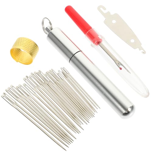 VILLFUL Großes Öhr Sticknadeln aus hochwertigem Metall Vielseitig für DIY Handarbeiten Nähen Kreuzstich und Stopfnadeln für Anfänger und Profis von VILLFUL