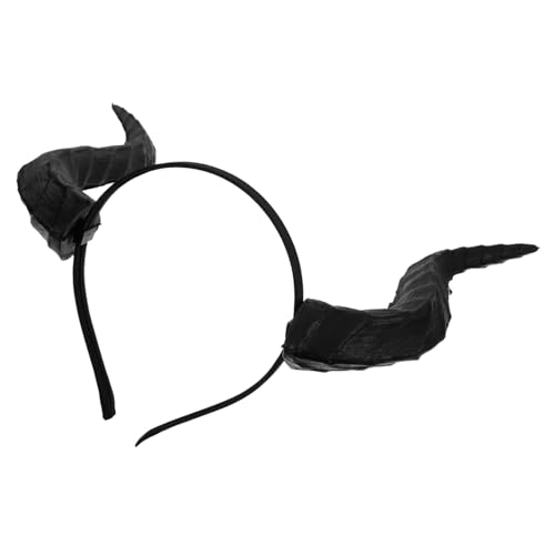 VILLFUL Halloween Drachenhörner Haarreif für Damen Gothic Cosplay Headband mit Teufelshörnern Party Accessoire für Mardi Gras Karneval und Halloween Kostüm VILLFUL Halloween Drachenhörner Haarreif für Damen Gothic Cosplay Headband mit Teufelshörnern Party Accessoire für Mardi Gras Karneval und Halloween Kostüm von VILLFUL