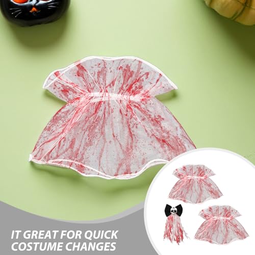 VILLFUL Halloween Haar-set Bloody Bride Haarclip und Zombie Armbänder Gothic Vintage Spitzen Headwear für Grusel Cosplay und Party Zubehör Komfortabel und Tragbar für Halloween Kostüme VILLFUL Halloween Haar-set Bloody Bride Haarclip und Zombie Armbänder Gothic Vintage Spitzen Headwear für Grusel Cosplay und Party Zubehör Komfortabel und Tragbar für Halloween Kostüme von VILLFUL
