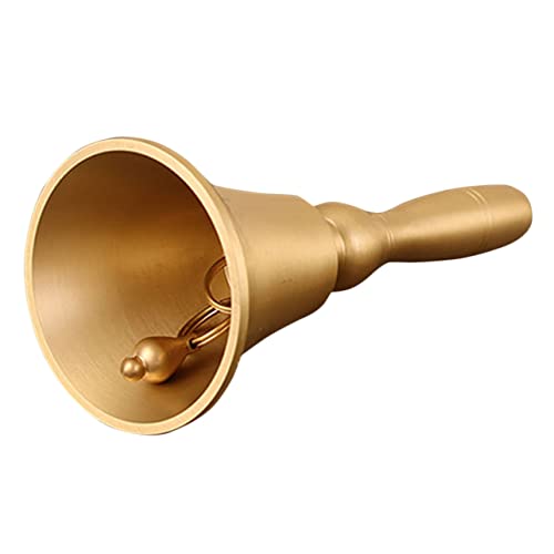 VILLFUL Handglocke aus Kupfer im Vintage Stil Musikinstrument für Restaurant und Schule Klare Klangqualität Handlicher Holzgriff Langlebig und Praktisch für Besondere Anlässe VILLFUL Handglocke aus Kupfer im Vintage Stil Musikinstrument für Restaurant und Schule Klare Klangqualität Handlicher Holzgriff Langlebig und Praktisch für Besondere Anlässe von VILLFUL